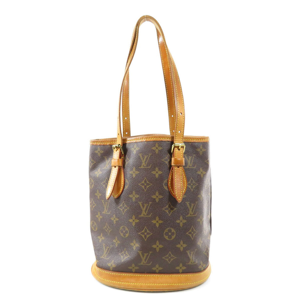 Louis Vuitton Tote Bucket Monogram Bag Canvas